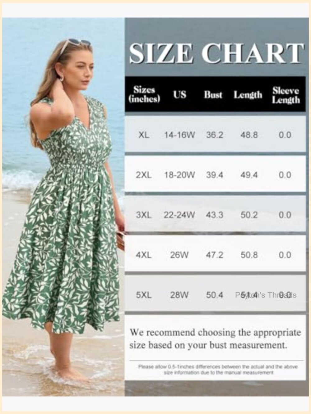 Plus Size Sleeveless V-Neck Maxi Dress Smocked Casual Wedding Guest - Picture 6 of 7